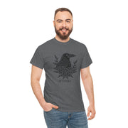 Devoted Raven Floral Unisex Heavy Cotton Tee