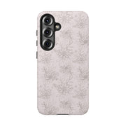 Floral Tough Samsung Galaxy Phone Case - Durable Design for Nature Lovers