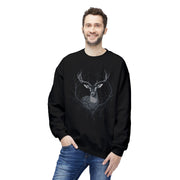 Wildlife Lover's Fleece Crewneck Sweatshirt - Deer Design