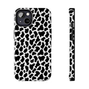 Stylish Cow Print Tough Phone Case - Durable Protection for Animal Lovers