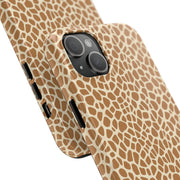 Giraffe Print Tough Phone Case for Animal Lovers