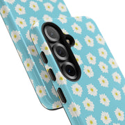 Floral Tough Samsung Galaxy Phone Case - Daisy Design for Summer Vibes