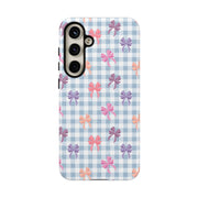 Cute Bow Pattern Tough Samsung Galaxy Phone Case - Stylish Protective Cover for Everyday Use