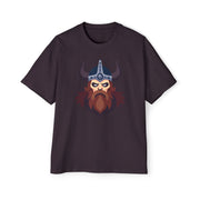 Men's Viking Warrior Heavy Oversized Tee - Bold Graphic Shirt for Casual Wear