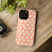 Floral Tough Phone Case with Daisy Design