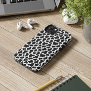 Stylish Cow Print Tough Phone Case - Durable Protection for Animal Lovers
