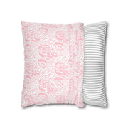 Inspirational Love Pillowcase - Soft Spun Polyester Square Cushion with Heart Design