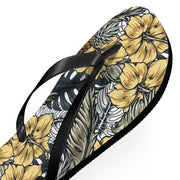 Tropical Floral Flip Flops | Summer Beach Sandals for Vacation