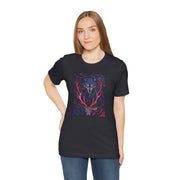 Nature-Inspired Graphic Tee - Wolf & Deer Design