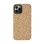 Giraffe Print Tough Phone Case for Animal Lovers