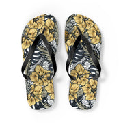 Tropical Floral Flip Flops | Summer Beach Sandals for Vacation