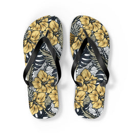Tropical Floral Flip Flops | Summer Beach Sandals for Vacation
