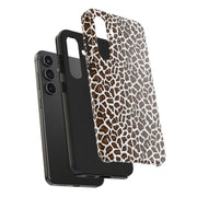 Stylish Leopard Print Tough Phone Case - Durable Protection for Your Device