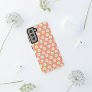 Daisy Pattern Tough Samsung Galaxy Phone Case - Floral Design for Stylish Protection