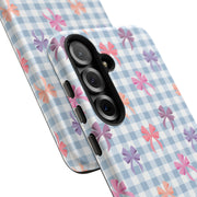 Cute Bow Pattern Tough Samsung Galaxy Phone Case - Stylish Protective Cover for Everyday Use