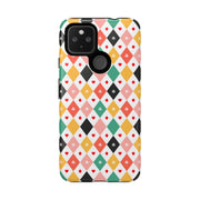 Colorful Diamond Pattern Google Pixel Phone Case - Tough Cases