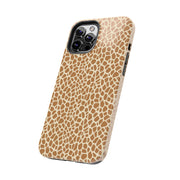 Giraffe Print Tough Phone Case for Animal Lovers