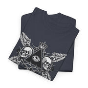 Devotree Skull Wings Unisex Heavy Cotton Tee - Edgy Graphic T-Shirt for Alternative Lifestyle