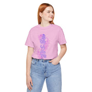 Bohemian Floral Snake Unisex Tee - Soft Pastel Color Shirt for Nature Lovers