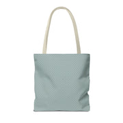 Chic Polka Dot Tote Bag - Aqua Blue Reusable Shopping Bag