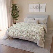 Floral Cozy Polyester Blanket - Soft Floral Design for Home Decor