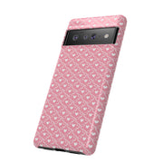 Pink Heart Pattern Tough Google Pixel Phone Case - Cute and Durable Protection