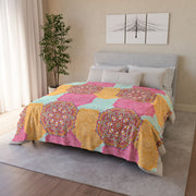 Vibrant Mandala Soft Polyester Blanket - Cozy Decorative Throw for Home
