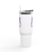Cute Animal Insulated Travel Mug - 40oz with Straws and Handle