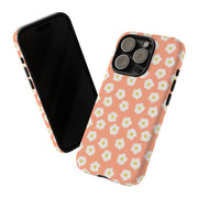 Floral Tough Phone Case with Daisy Design