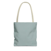 Chic Polka Dot Tote Bag - Aqua Blue Reusable Shopping Bag