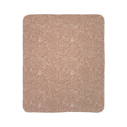 Cozy Floral Fleece Sherpa Blanket - Perfect for Home Décor & Gifting