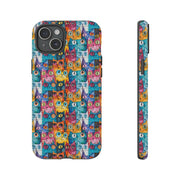 Playful Cat iPhone Case - Tough & Colorful Design