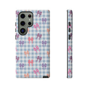 Cute Bow Pattern Tough Samsung Galaxy Phone Case - Stylish Protective Cover for Everyday Use