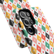 Colorful Hearts Samsung Galaxy Phone Case - Stylish Tough Cases for Everyday Protection