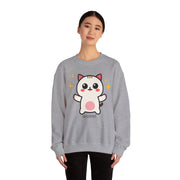 Cute Cat Graphic Unisex Crewneck Sweatshirt - DEVOTREE