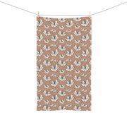 Butterfly Blossom Hand Towel - Elegant Floral Design for Home & Gift