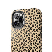Leopard Print Tough Phone Case - Stylish Protection for Your Device
