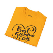 Best Grandma Ever Unisex Softstyle T-Shirt - Perfect Gift for Grandparents