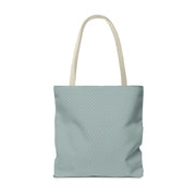 Chic Polka Dot Tote Bag - Aqua Blue Reusable Shopping Bag
