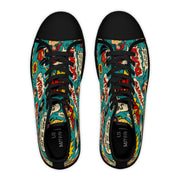 Comic Book Women's High Top Sneakers - Superhero Style Footwear