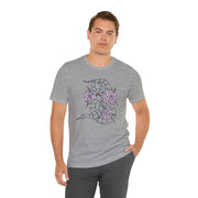 Floral Snake Unisex Jersey Tee - Stylish Graphic T-Shirt for Nature Lovers