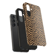 Wild Tiger Print Tough Phone Case – Durable Protection for Adventurers