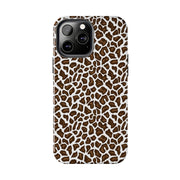 Stylish Leopard Print Tough Phone Case - Durable Protection for Your Device