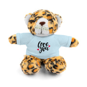 Cute Stuffed Animal with 'Love You' Tee - Perfect Gift for Kids and Beloved Ones