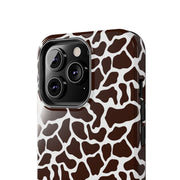 Giraffe Print Tough Phone Case - Stylish & Durable Protection for Animal Lovers