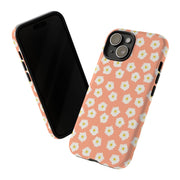 Floral Tough Phone Case with Daisy Design