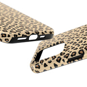 Leopard Print Tough Phone Case - Stylish Protection for Your Device