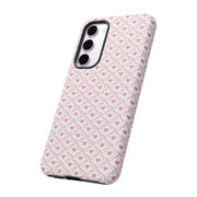 Stylish Samsung Galaxy Phone Case with Pink Ribbon Design