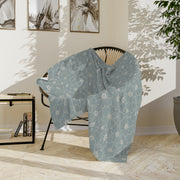 Cozy Floral Velveteen Microfiber Blanket - Soft & Warm for Home Decor