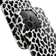 Stylish Cow Print Tough Phone Case - Durable Protection for Animal Lovers
